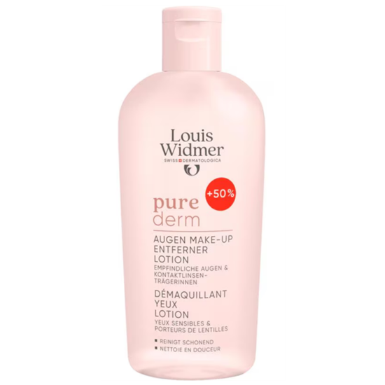 LOUIS WIDMER PUREDERM OOGMAKEUP REINIGING LOTION GEEN PARFUM